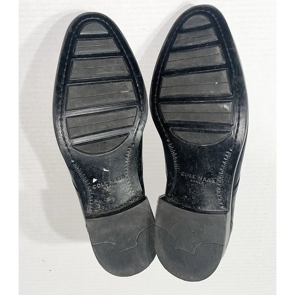 Cole Haan Hawthorne Oxford Shoes Men's 10‎ Black Leather Academia Professional